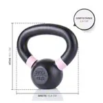 Abbildung zeigt Sport-Tec Kettlebell Powdercoated, 2 kg, schwarz/rosa