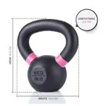 Abbildung zeigt Sport-Tec Kettlebell, 4 kg, schwarz/pink