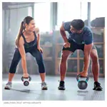 Abbildung zeigt Sport-Tec Kettlebell, 4 kg, schwarz/pink