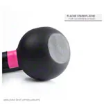 Abbildung zeigt Sport-Tec Kettlebell Powdercoated, 6 kg, schwarz/hellgelb