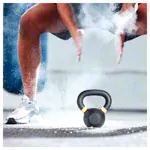 Abbildung zeigt Sport-Tec Kettlebell Powdercoated, 6 kg, schwarz/hellgelb