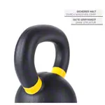 Abbildung zeigt Sport-Tec Kettlebell Powdercoated, 8 kg, schwarz/gelb