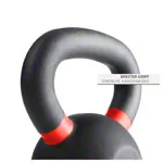 Abbildung zeigt Sport-Tec Kettlebell Powdercoated, 10 kg, schwarz/hellrot