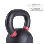 Abbildung zeigt Sport-Tec Kettlebell Powdercoated, 12 kg, schwarz/rot