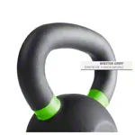 Abbildung zeigt Sport-Tec Kettlebell Powdercoated, 14 kg, schwarz/hellgr�n