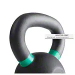 Abbildung zeigt Sport-Tec Kettlebell Powdercoated, 16 kg, schwarz/gr�n