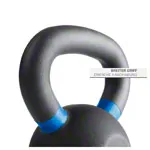 Abbildung zeigt Sport-Tec Kettlebell Powdercoated, 20 kg, schwarz/hellblau