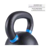 Abbildung zeigt Sport-Tec Kettlebell Powdercoated, 20 kg, schwarz/hellblau