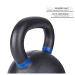 Abbildung zeigt Sport-Tec Kettlebell Powdercoated, 24 kg, schwarz/blau