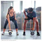 Abbildung zeigt Sport-Tec Kettlebell Powdercoated, 24 kg, schwarz/blau