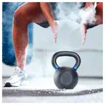 Abbildung zeigt Sport-Tec Kettlebell Powdercoated, 24 kg, schwarz/blau