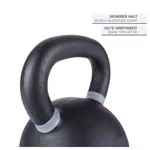 Abbildung zeigt Sport-Tec Kettlebell Powdercoated, 28 kg, schwarz/grau