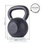 Abbildung zeigt Sport-Tec Kettlebell Powdercoated, 32 kg, schwarz/anthrazit
