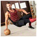 ARTZT Vintage Series Medizinball aus Leder, 1 kg