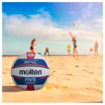 Molten Beachvolleyball Top Wettspielball V5B5000-DE, Gre 5