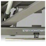 Lojer Therapieliege Kinos X5 Radautomatik & Fuschalter, LxBxH 203x65x46-95 cm, carbon