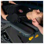 Lojer Therapieliege Kinos X5 Radautomatik & Fuschalter, LxBxH 203x65x46-95 cm, carbon