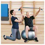 Abbildung zeigt Thera-Band, Aktion: 45,5 m Rolle, extra stark, blau + 5,5 m Rolle, extra stark, blau GRATIS