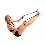 Abbildung zeigt Thera-Band, Aktion: 45,5 m Rolle, extra stark, blau + 5,5 m Rolle, extra stark, blau GRATIS