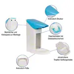 Seifenspender-Set Eurospender Safety plus, + Pumpe + Baktolin Pure 500 ml