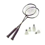 Badminton-Set Exklusiv, 2 Schlger 66 cm + 6 Federblle
