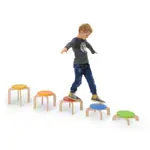 Balancetreppe, bunt, 5-tlg., Hhe 10-30 cm