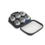Boule-Set mit Nylontasche, glanzverchromt, 6 Stck