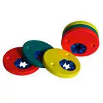 Delphin Schwimmscheiben bis 60 kg, Paar, 2x3 Scheiben