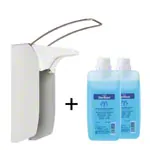 Desinfektionsmittelspender-Set Eurospender 1 mit Armhebel, inkl. 2x Sterillium 1 l