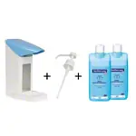 Desinfektionsmittelspender-Set Eurospender Safety plus, + Pumpe + 2x Sterillium Pure 1 l