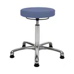 Abbildung zeigt Drehhocker Exklusiv mit Komfort-Polster und Gleitern