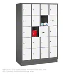 Produktbild: Fächerschrank mit 20 Fächern, HxBxT 185x120x50 cm