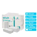Produktbild: Falthandtuch, 2-lagig, LxB 23x24,4 cm, 20x200 St�ck, wei�
