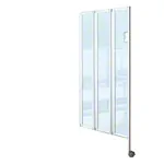 Faltwand flexibel, 3-flgelig, H x B 165 x 90 cm