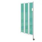 Faltwand flexibel, 3-flgelig, H x B 165 x 90 cm