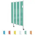 Faltwand flexibel, 4-flügelig, H x B 165 x 120 cm