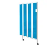 Faltwand flexibel, 4-flgelig, H x B 165 x 120 cm