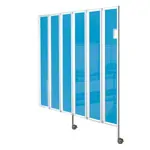 Faltwand flexibel, 6-flgelig, HxB 165x180 cm