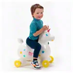 Abbildung zeigt GYMNIC Hpftier Einhorn Rody Magical Unicorn mit Rollwanne
