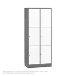Produktbild: Großraum-Schließfachschrank mit 6 Fächern, HxBxT 195x82x49 cm