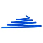 Gymnastikband mit Stab, 6 m