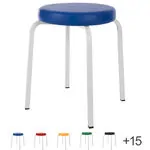 Abbildung zeigt Gymnastikhocker Exklusiv mit Komfort-Polster, � 38 cm, H�he 48 cm, blau, Gestell wei�