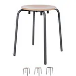Produktbild: Gymnastikhocker Standard mit Holzsitzfläche, Ø 35 cm, Gestellfarbe anthrazit