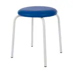Abbildung zeigt Gymnastikhocker Standard mit Polster, 38 cm, Gestellfarbe wei