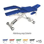 Produktbild: HWK Therapieliege Solid Lymph/Manu Akku mit 3-tlg. Kopfteil, LxBxH 195x65x46-89 cm