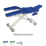 Produktbild: HWK Therapieliege Solid Lymph/Manu Electric mit 3-tlg. Kopfteil, LxBxH 195x65x46-89 cm