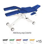 Produktbild: HWK Therapieliege Solid Lymph/Manu Hydraulik mit 3-tlg. Kopfteil, LxBxH 195x65x46-89 cm