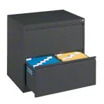 Hngeregistraturschrank mit 2 Schubladen, LxBxH 73,3x78,7x59 cm, zweibahnig