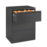 Hngeregistraturschrank mit 3 Schubladen, LxBxH 104,5x78,7x59 cm, zweibahnig