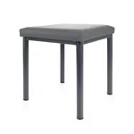 Abbildung zeigt Hocker Robusta mit Polster, L x B 40 x 40 cm, Gestellfarbe anthrazit